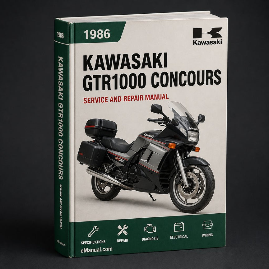 Kawasaki GTR1000 Concours 1986-2000 Factory Repair Manual