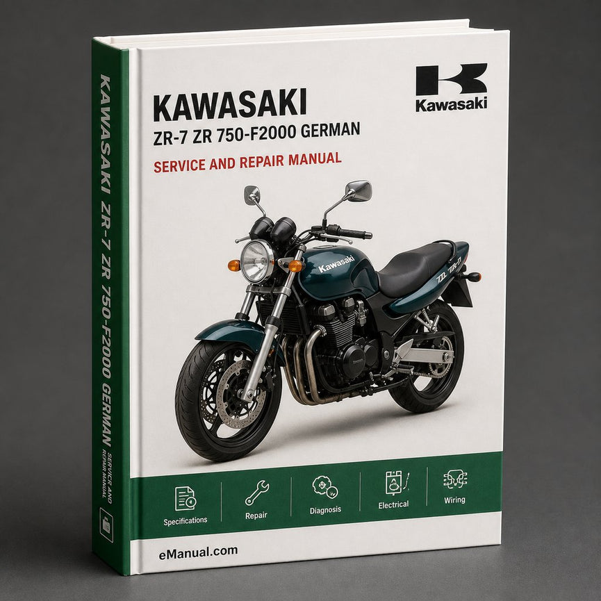 Kawasaki ZR-7 ZR 750-F2000 Service Repair Manual German