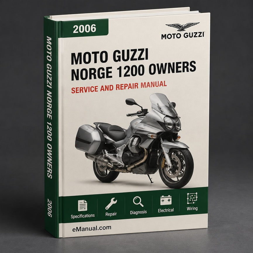 Moto Guzzi Norge 1200 Owners Maintenance Manual 2006