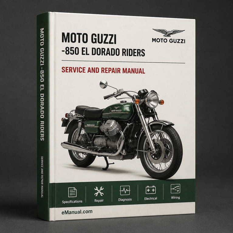 Moto Guzzi-850 El Dorado Handbuch (Fahrerhandbuch)