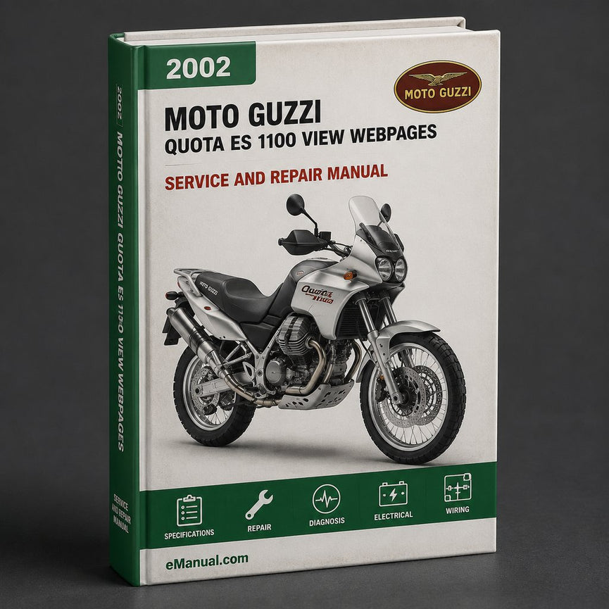 2002 MOTO GUZZI Quota ES 1100 parts list catalogue Manual View webpages (   )