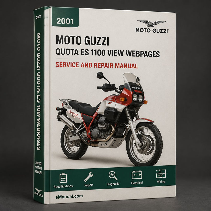 2001 MOTO GUZZI Quota ES 1100 parts list catalogue Manual View webpages (   )