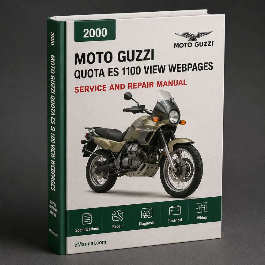 2000 MOTO GUZZI Quota ES 1100 parts list catalogue Manual View webpages (   )