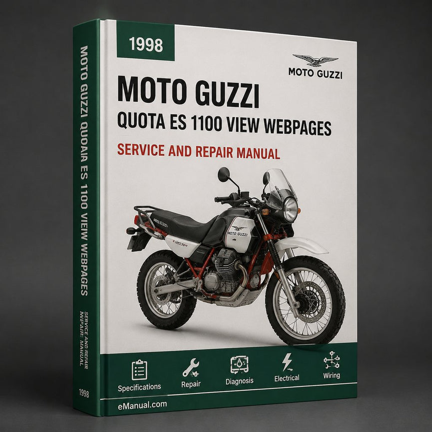 1998 MOTO GUZZI Quota ES 1100 parts list catalogue Manual View webpages (   )