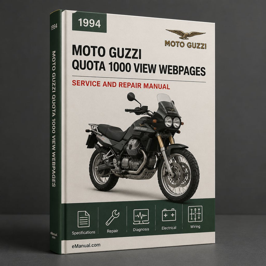 1994 MOTO GUZZI Quota 1000 parts list catalogue Manual View webpages (   )