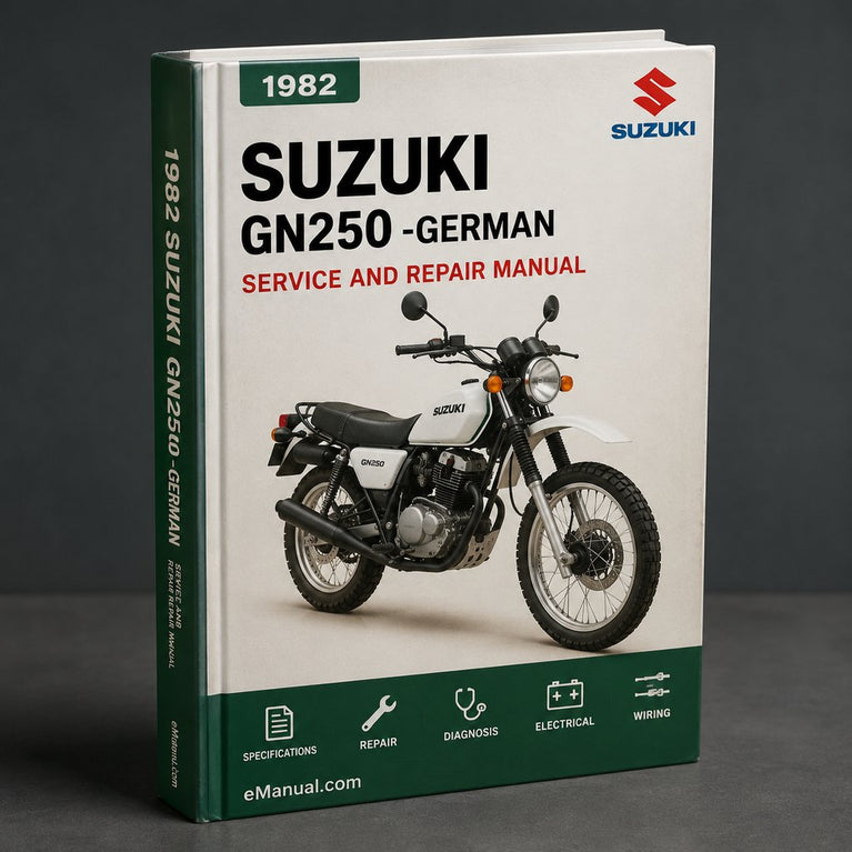 1982-1983 Suzuki Gn250 Werkstatt-Reparaturhandbuch - Deutsch