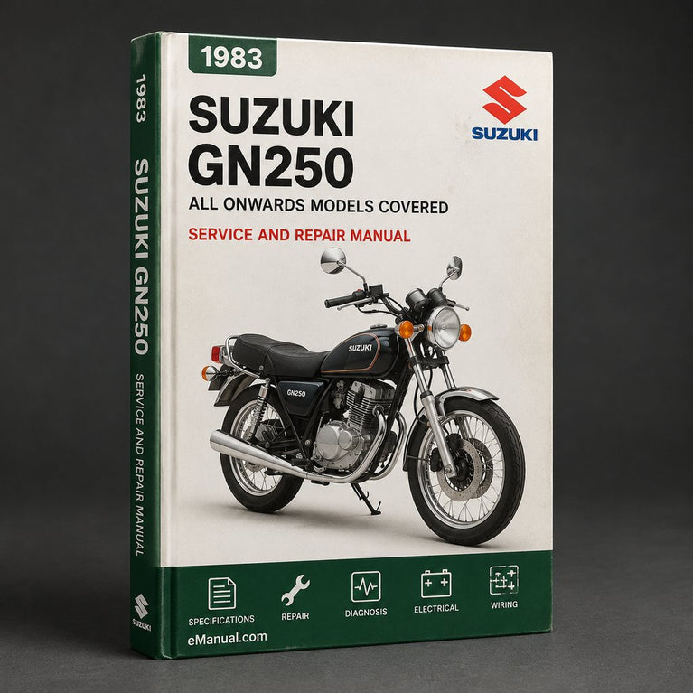 Suzuki GN250 Workshop Manual All 1983 ONWARDS ModelS COVERED