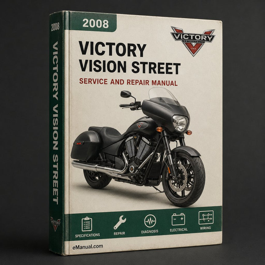 Manual de reparación y servicio de fábrica de Victory Vision Street 2008