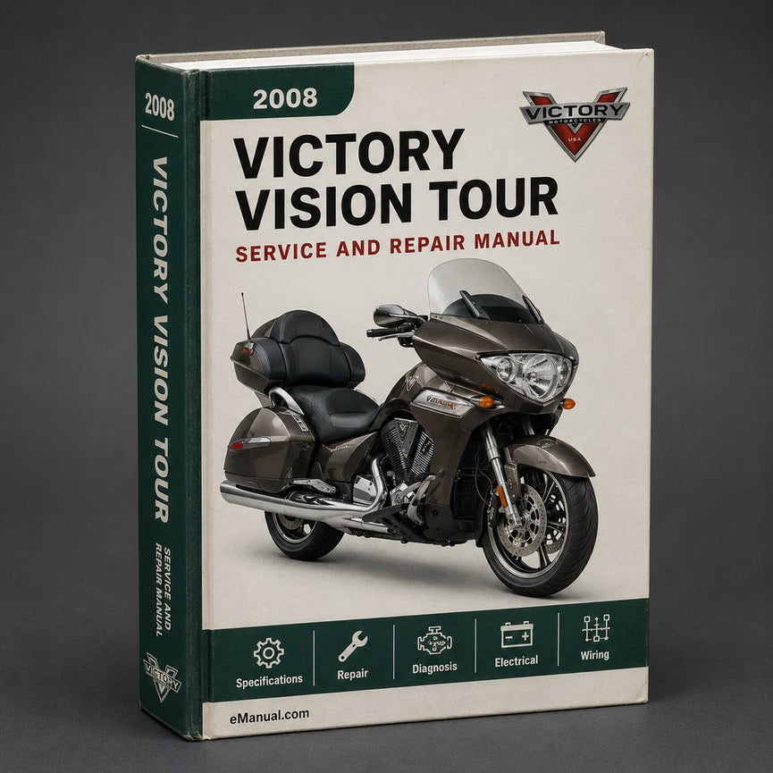 Manual de reparación y servicio de fábrica de Victory Vision Tour 2008