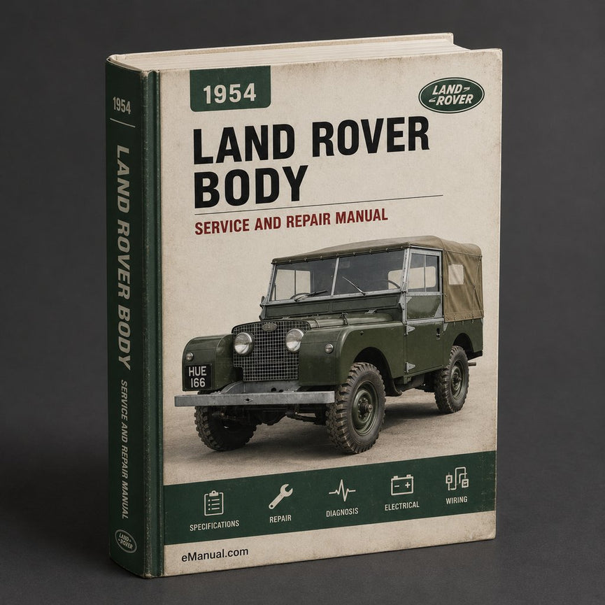 Land Rover 1954 Karosserie-Reparaturhandbuch