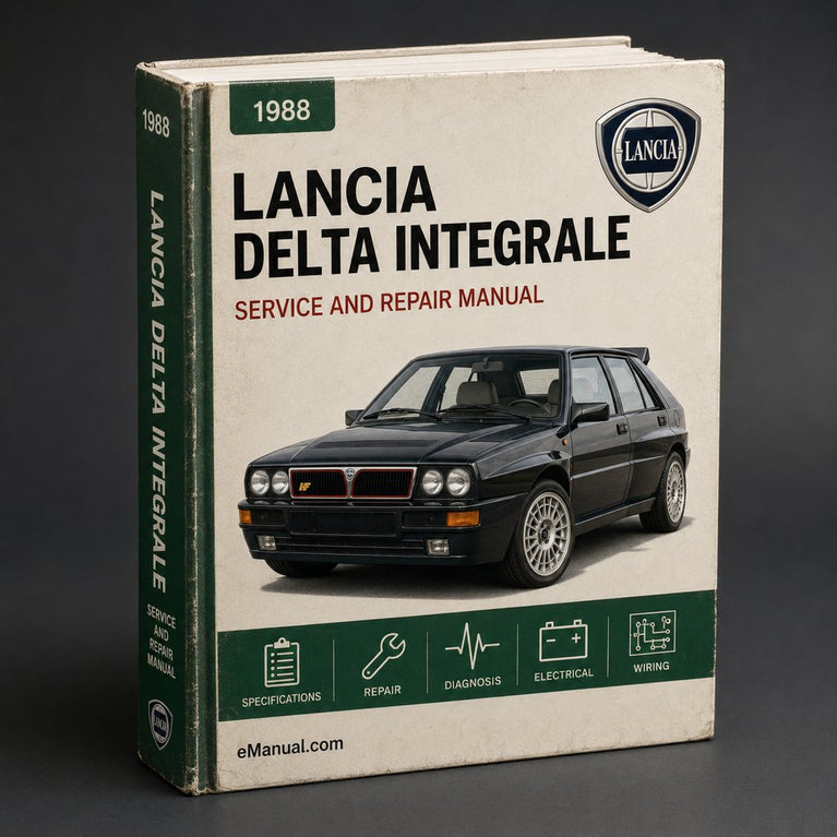 Lancia Delta Integrale 1988 Manual de servicio de reparación