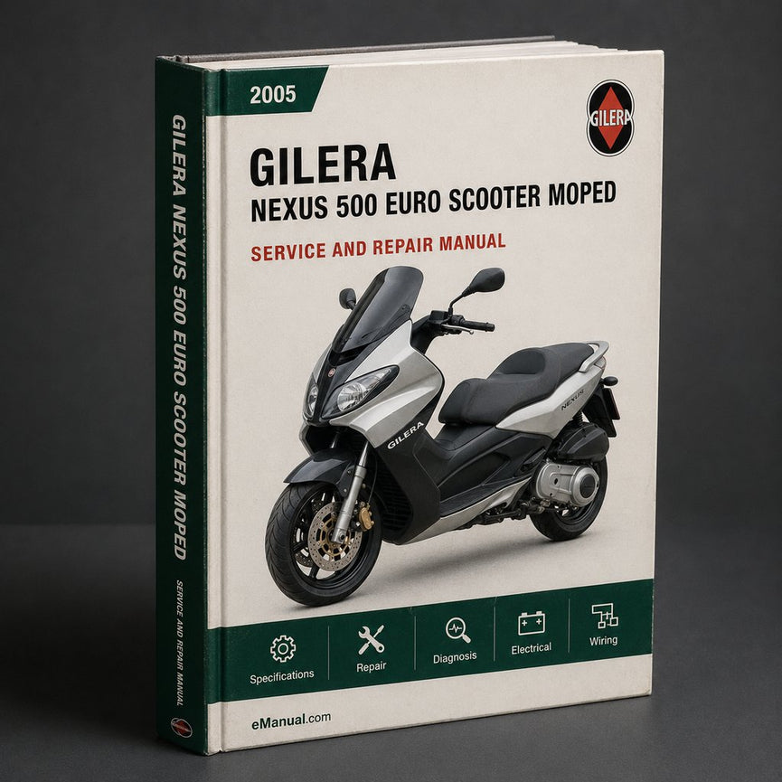 Gilera Nexus 500 Euro 3 Scooter Moped 2005 Service Repair Manual