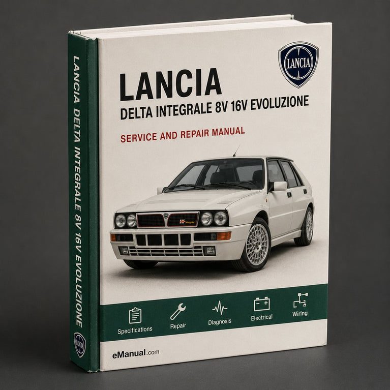 Manual completo de reparación y servicio de taller Lancia Delta Integrale 8V 16V Evoluzione