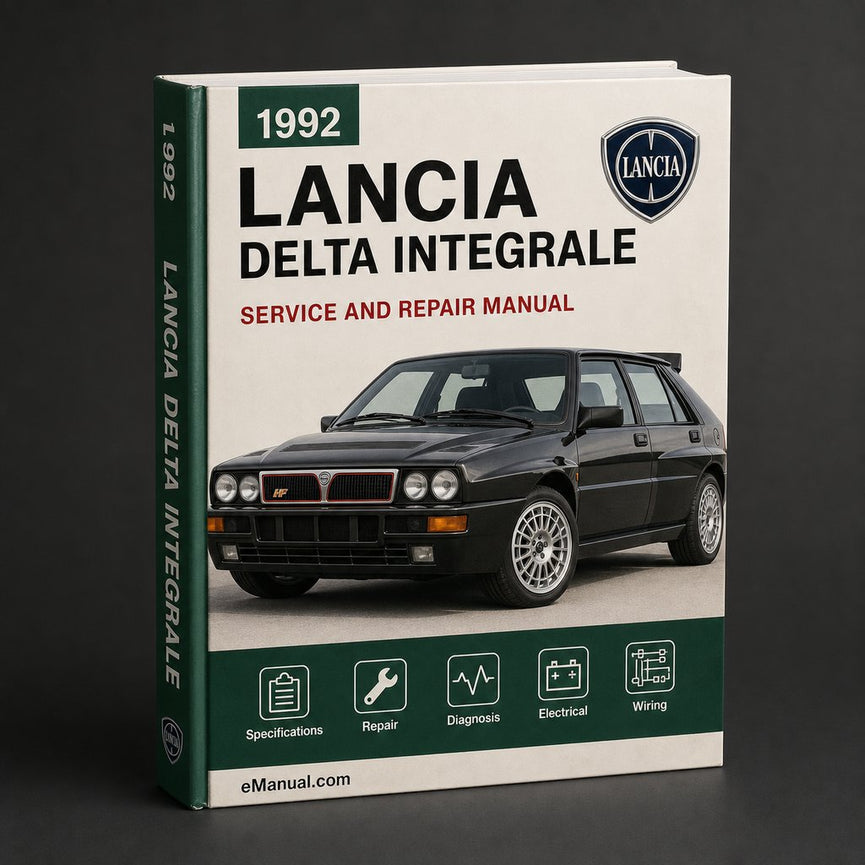 Lancia Delta Integrale 1992 Repair Service Manual
