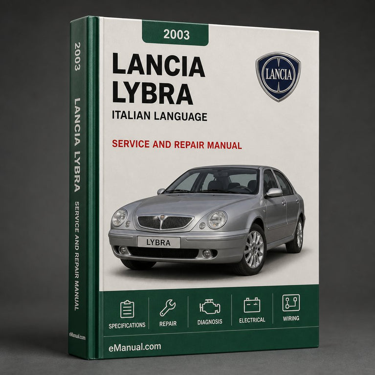 Manual de taller y reparación del Lancia Lybra en idioma italiano 2003