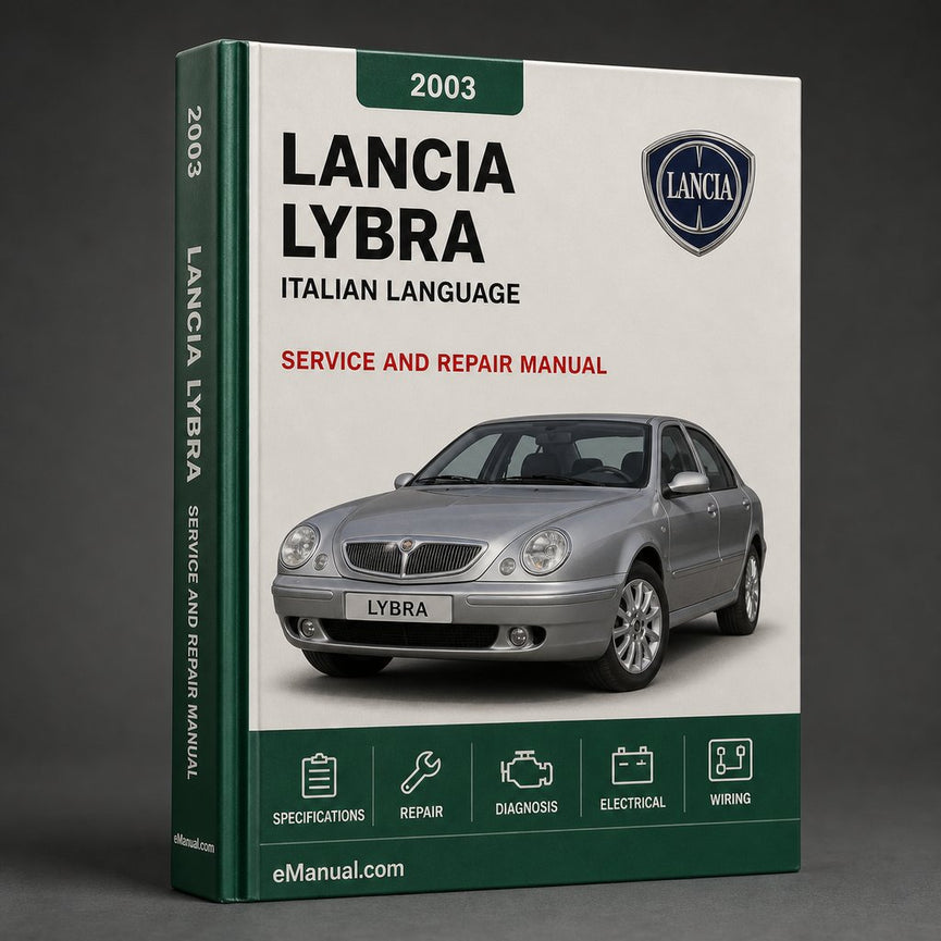 Lancia Lybra Italian Language 2003 Service Repair Workshop Manual Pdf