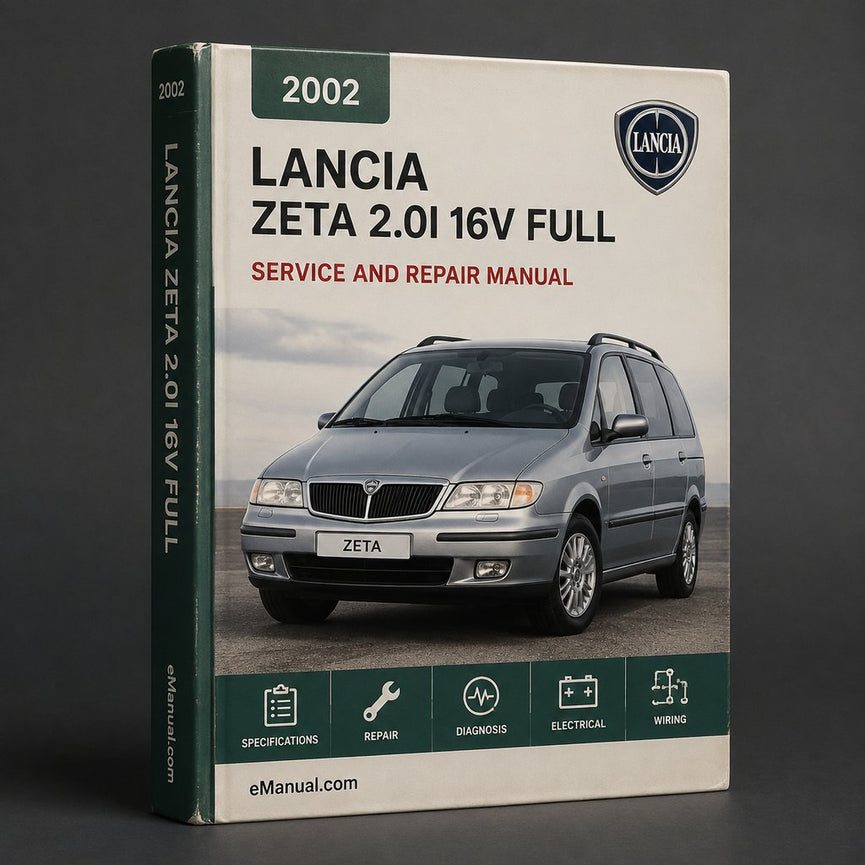 LANCIA ZETA 2.0I 16V 2002 Full Service Repair Manual