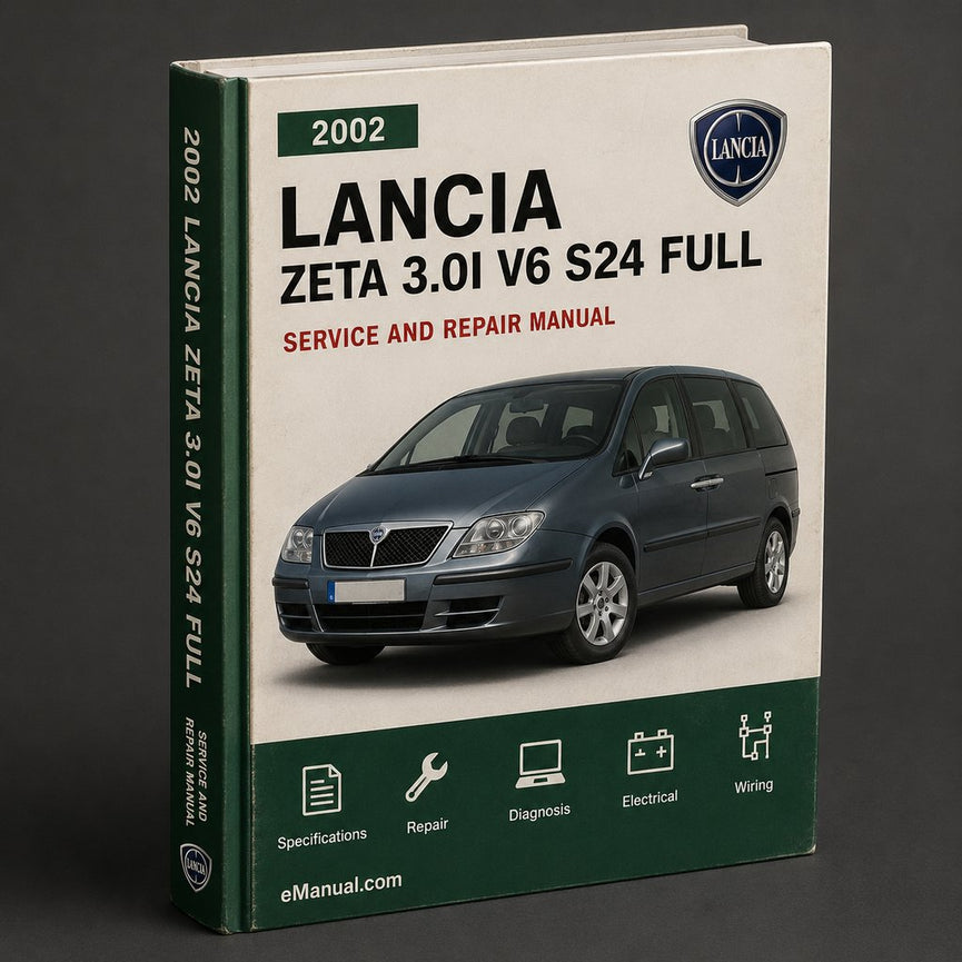 LANCIA ZETA 3.0I V6 S24 2002 Full Service Repair Manual