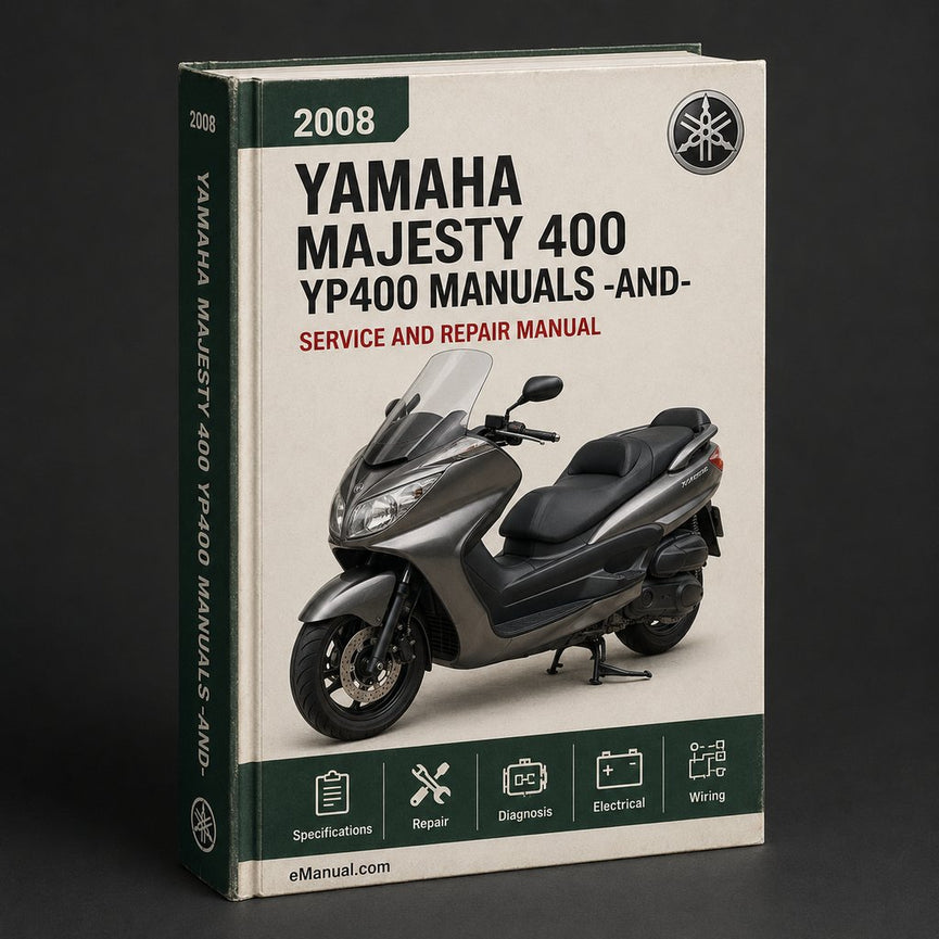 2008-2012 Yamaha Majesty 400 YP400 Service Manual Repair Manuals -And- Owner‘s Manual Ultimate Set