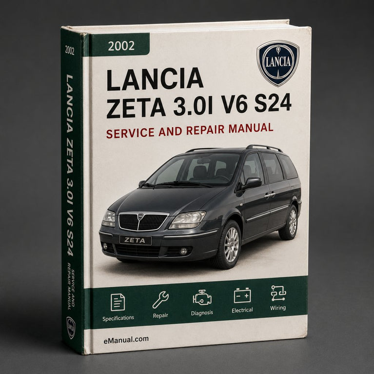 Lancia Zeta 3.0i V6 S24 2002 Service Repair Manual