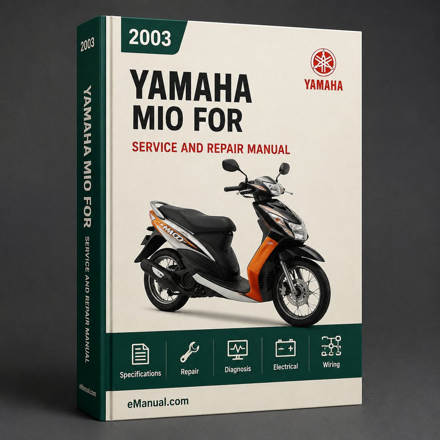 Manual de servicio y taller para reparación de Yamaha Mio 2003 2004 2005