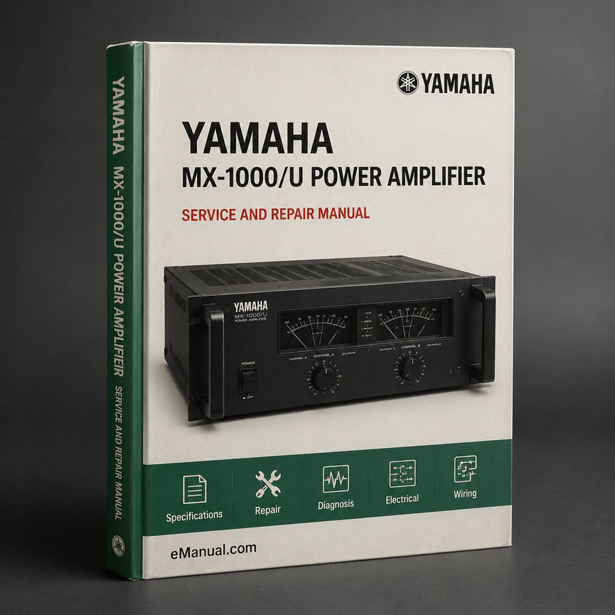Yamaha MX-1000/U Power Amplifier Service Repair Manual