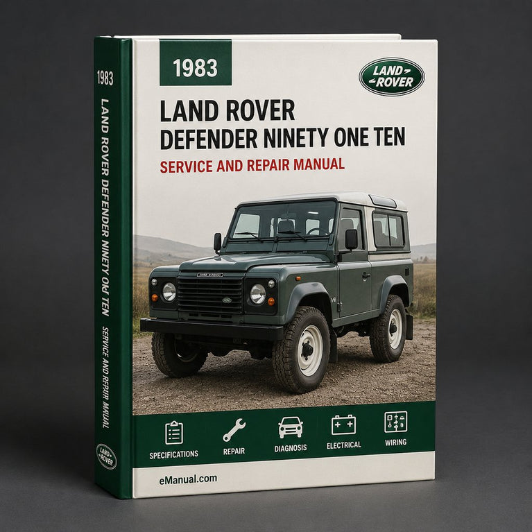 Manual de servicio y reparación del taller Land Rover Defender Ninety &amp; One Ten 1983-1990