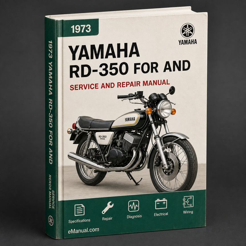 Yamaha 1973 RD-350 Parts List for Service and Repair