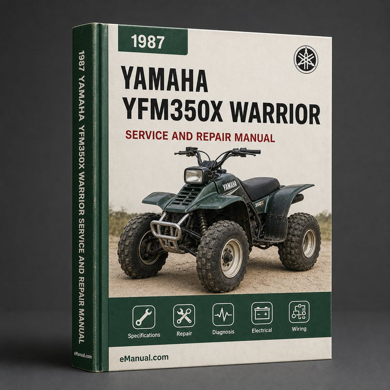 1987-2004 Yamaha YFM350X Warrior Workshop Service Repair Manual