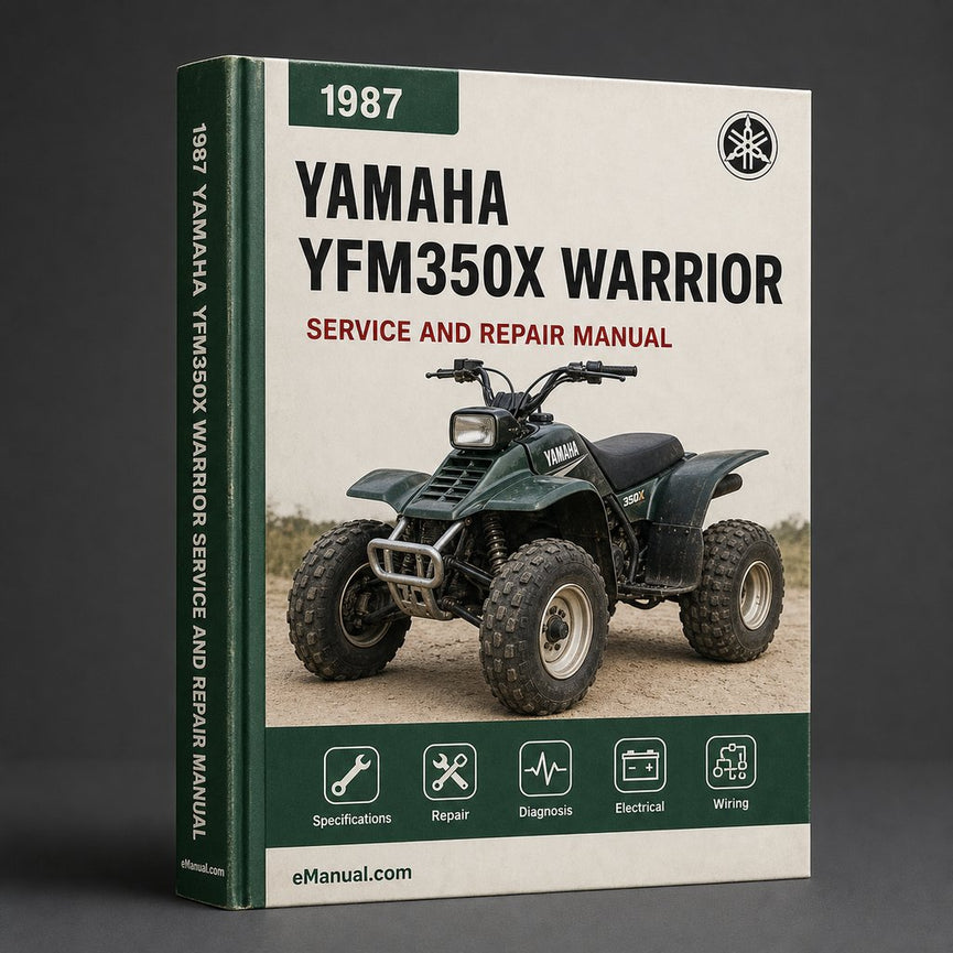 1987-2004 Yamaha YFM350X Warrior Workshop Service Repair Manual
