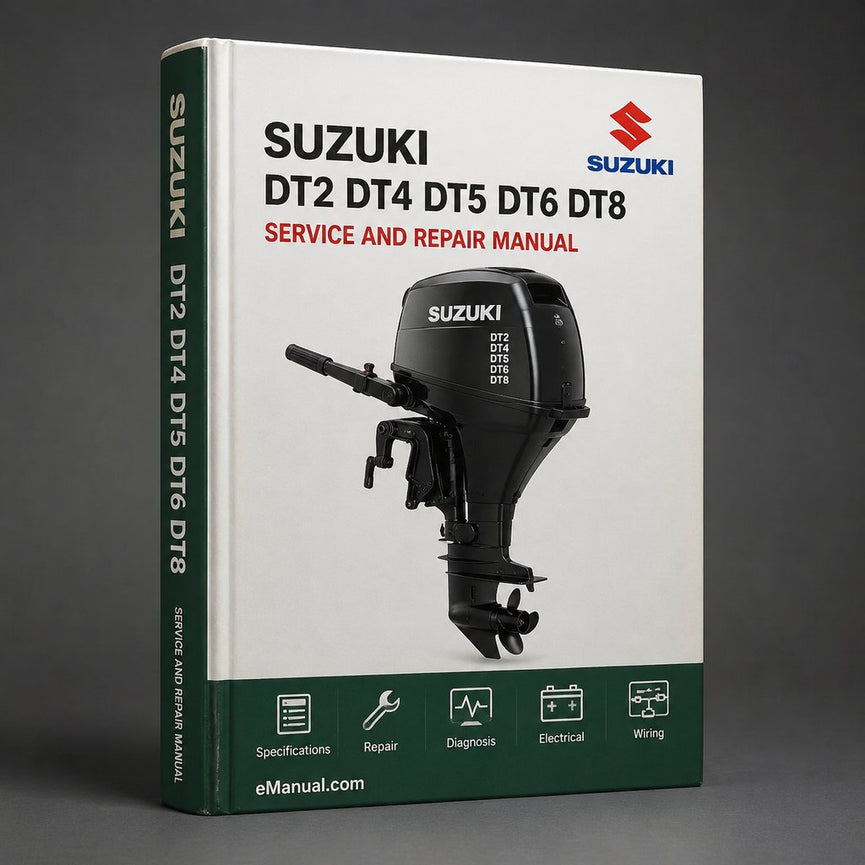 Suzuki DT2 DT4 DT5 DT6 DT8 DT9.9 DT15 Outboard Motor Complete Workshop Service Repair Manual 1983 1984 1985 1986 1987 1988