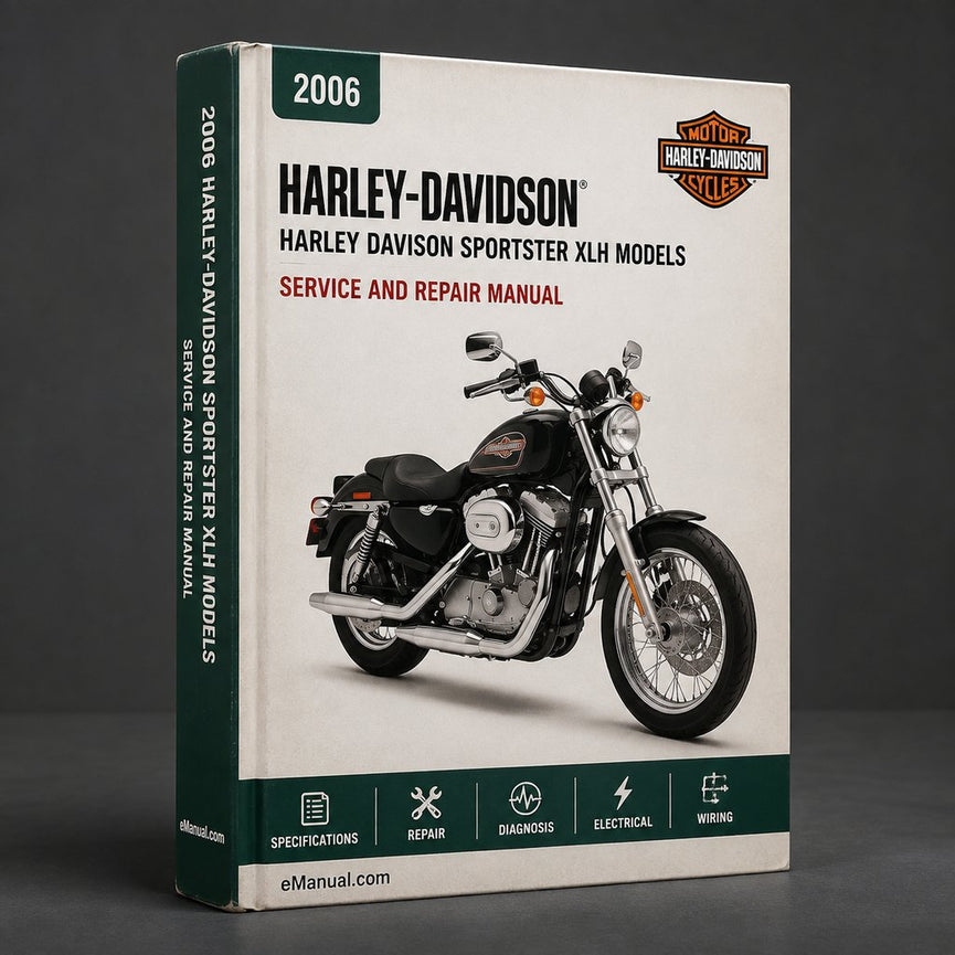 HARLEY DAVISON SPORTSTER XLH Modelle Werkstatt Reparaturhandbuch Alle 2006 Modelle ABGEDECKT
