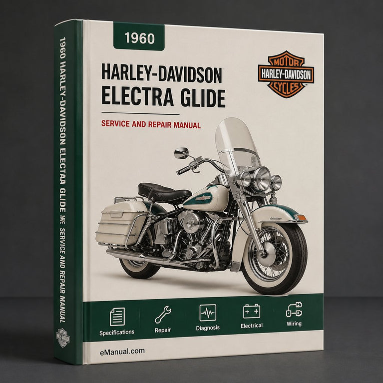 Harley-Davidson Electra Glide 1960 Werks-Service-Reparaturhandbuch