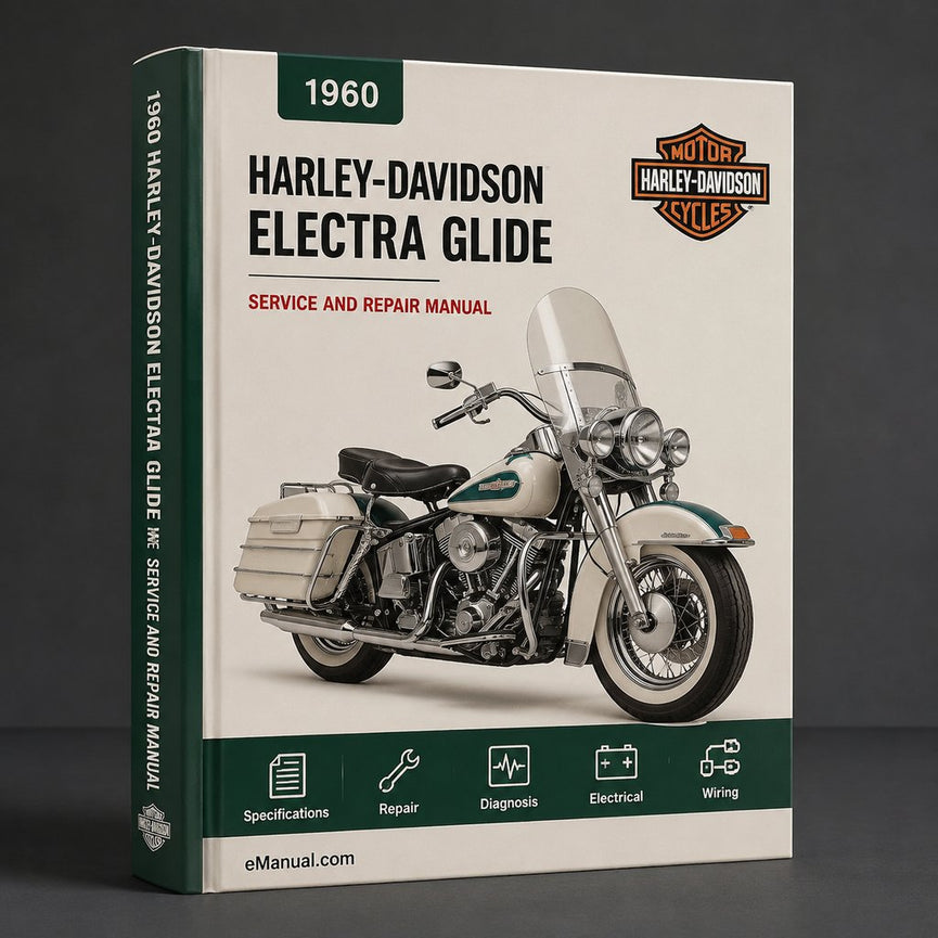 Harley-Davidson Electra Glide 1960 Werks-Service-Reparaturhandbuch