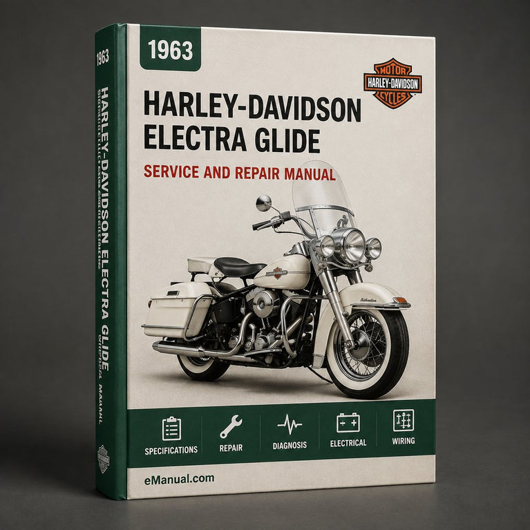 Harley-Davidson Electra Glide 1963 Werks-Service-Reparaturhandbuch