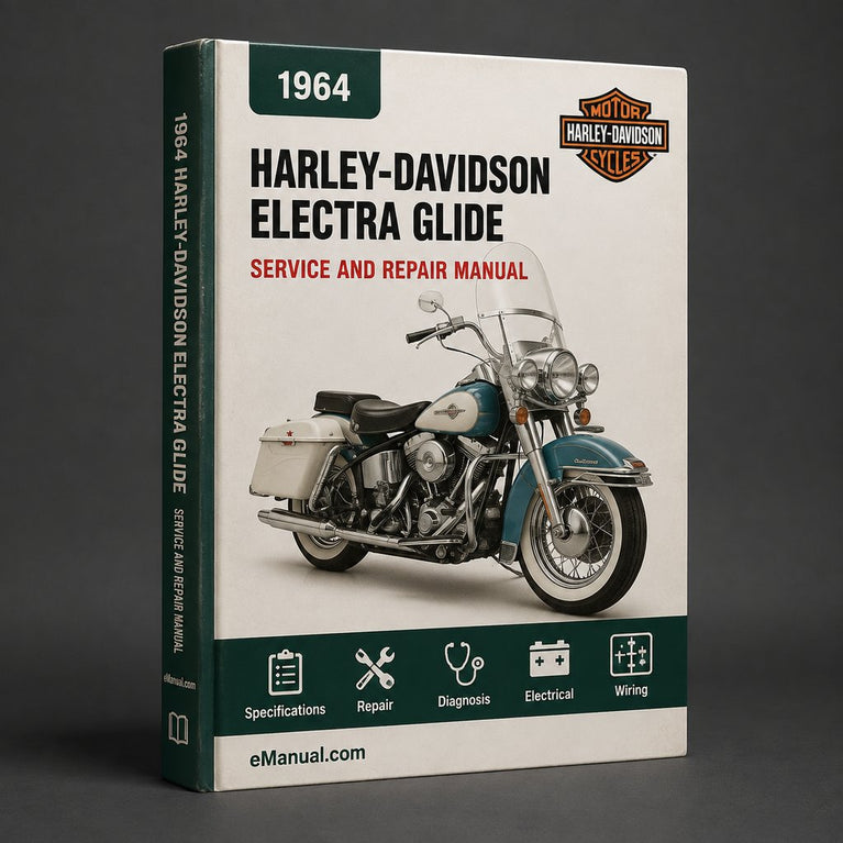 Harley-Davidson Electra Glide 1964 Werks-Service-Reparaturhandbuch