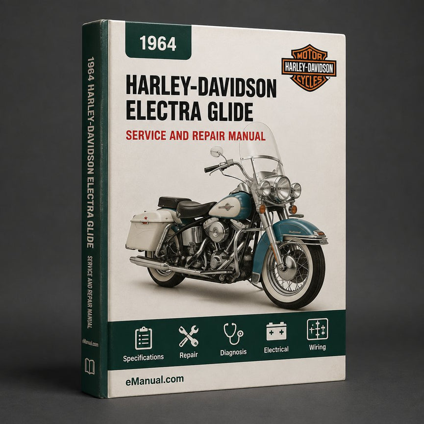 Harley-Davidson Electra Glide 1964 Werks-Service-Reparaturhandbuch