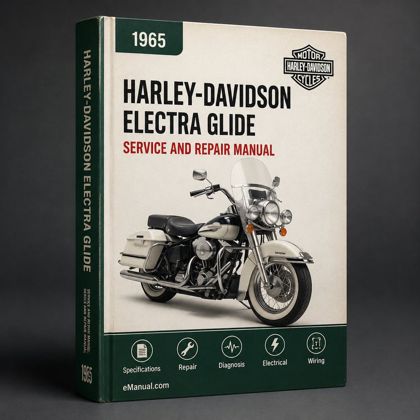 Harley-Davidson Electra Glide 1965 Werks-Service-Reparaturhandbuch