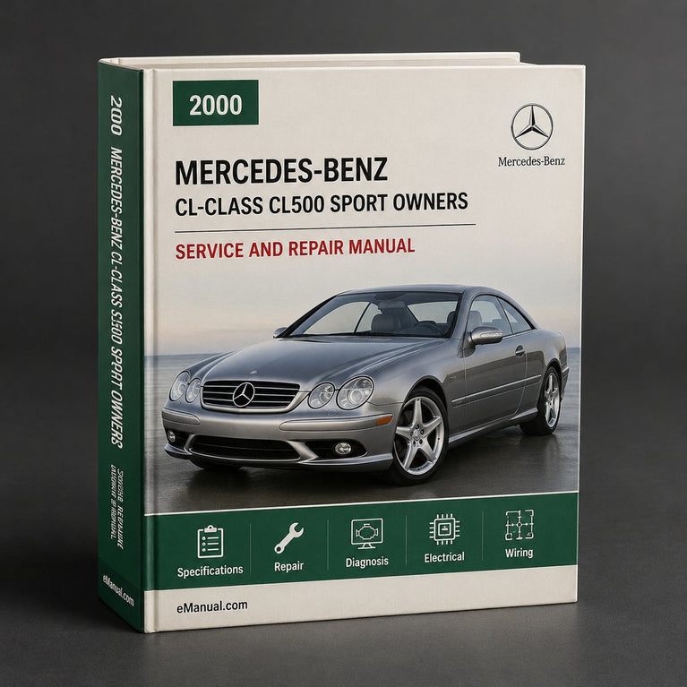 Manual del propietario del Mercedes-Benz Clase CL CL500 Sport 2000