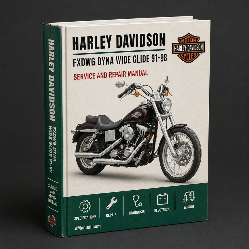 Harley Davidson FXDWG Dyna Wide Glide 91-98 Service Repair Manual
