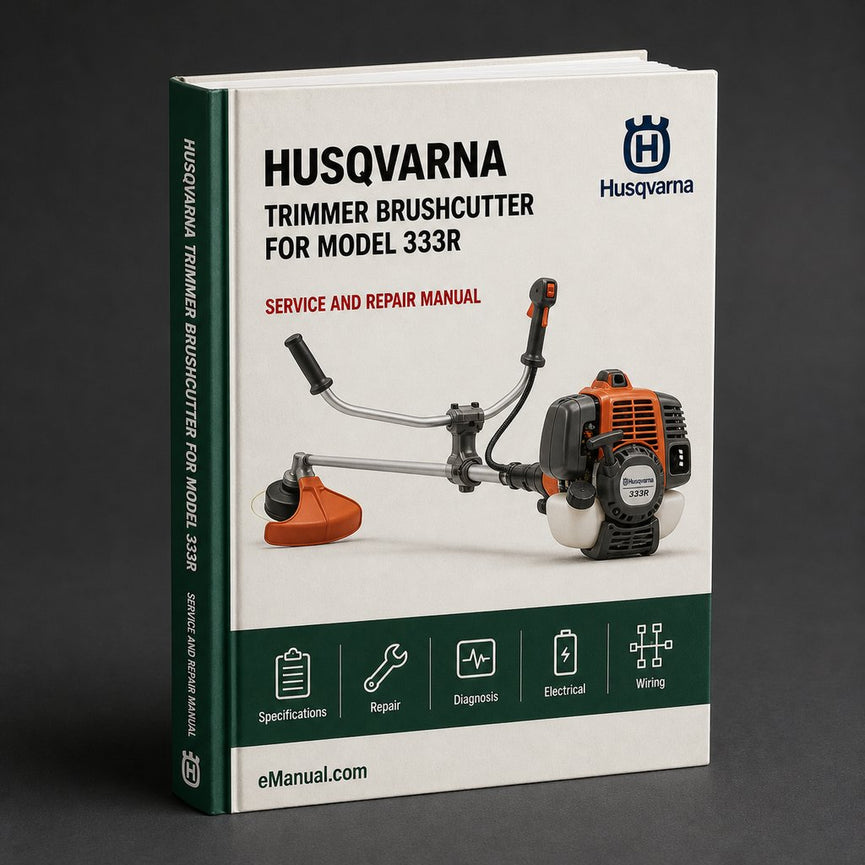 Husqvarna Trimmer Brushcutter Workshop Service Repair Manual for model 333R 335Rx 335LS 335Lx 333RJ 335RJx