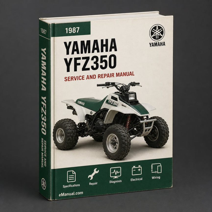 Manual de servicio y taller de reparación de Yamaha YFZ350 1987-2003