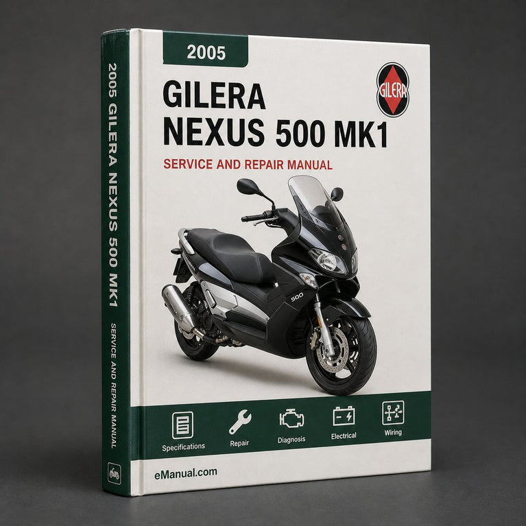 2005-2006 Gilera Nexus 500 MK1 Workshop Service Repair Manual Download 2005 2006 PDF