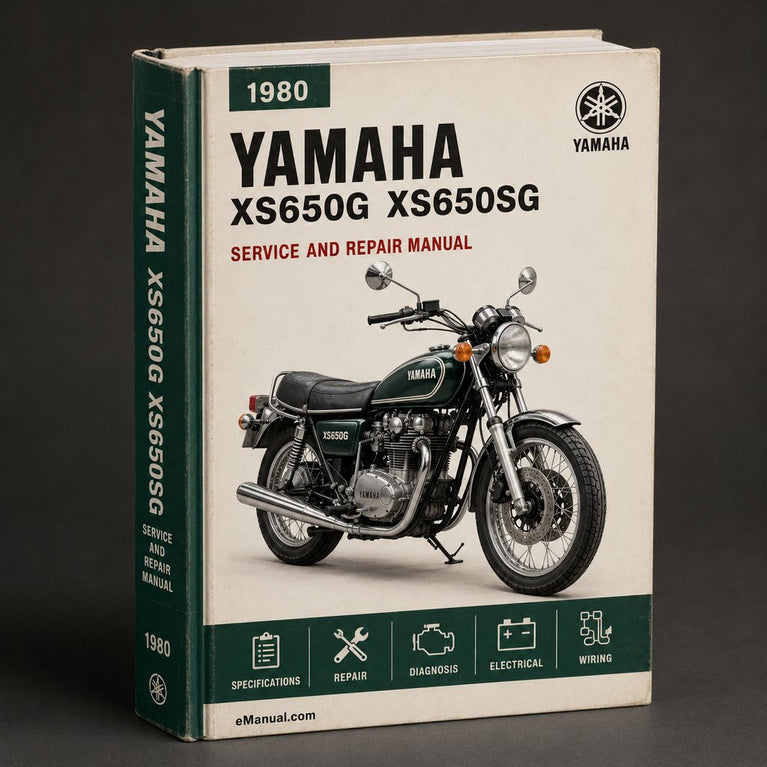 Manual de reparación y servicio del taller Yamaha XS650G XS650SG 1980