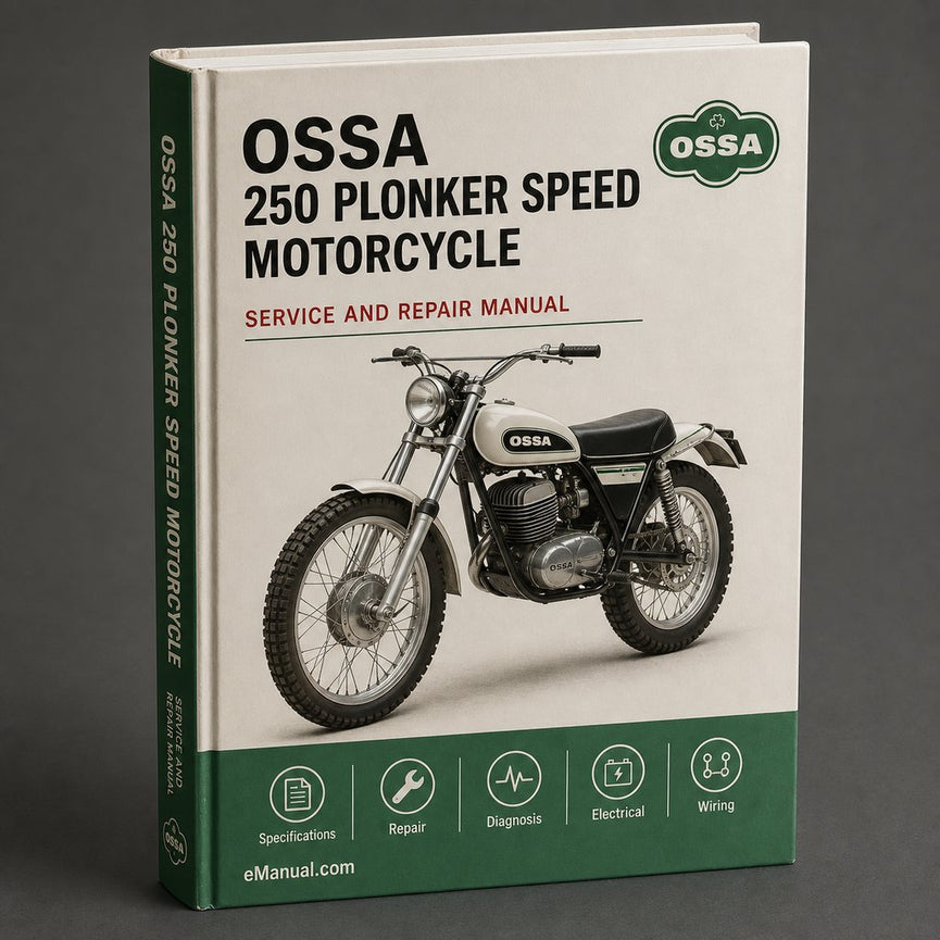 OSSA 250 PLONKER 5-GANG-Motorrad-Service-Reparaturhandbuch
