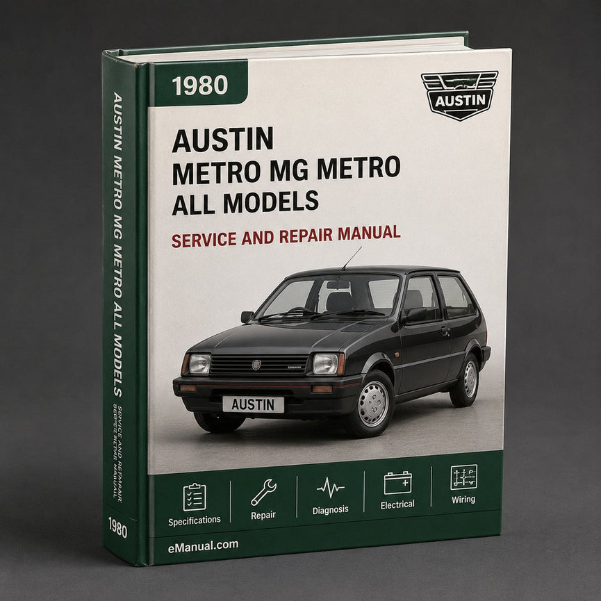 AUSTIN METRO MG METRO Workshop Repair Manual All 1980-1990 ModelS COVERED