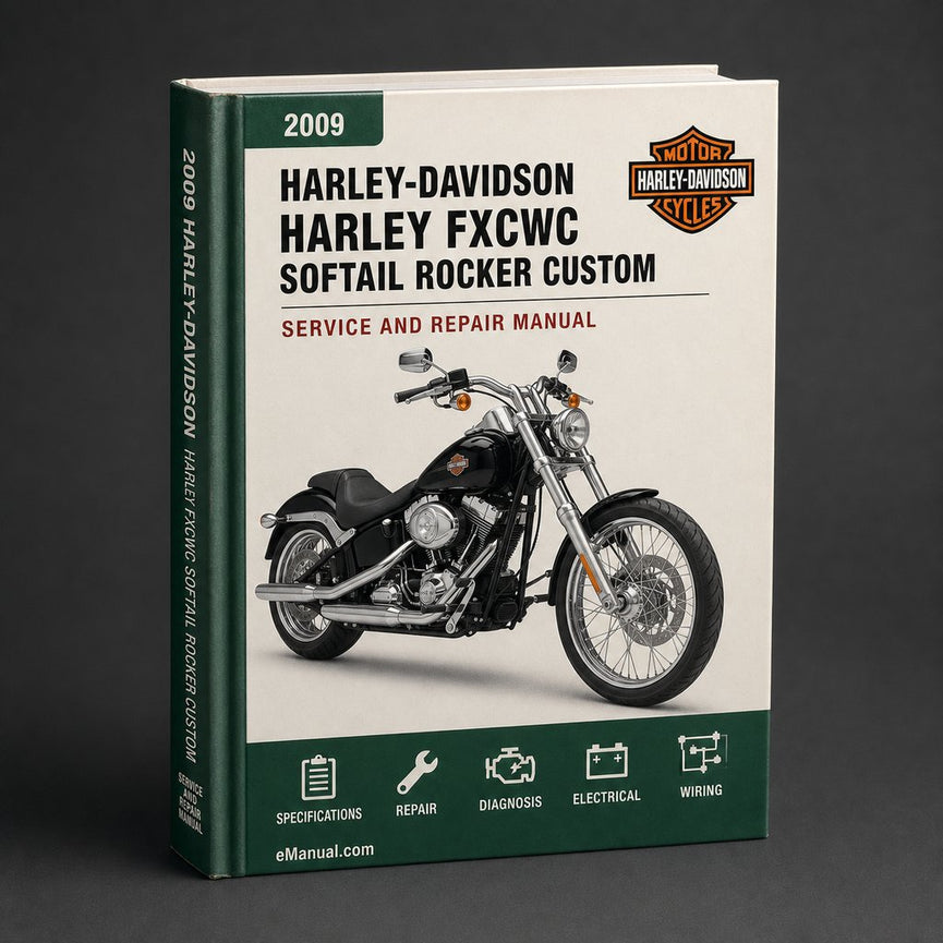 Harley FXCWC Softail Rocker Custom 2009 Service Repair Manual