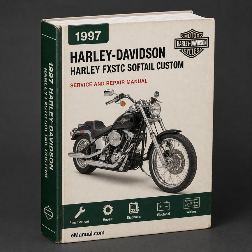 Harley FXSTC Softail Custom 1997 1998 Service Repair Manual
