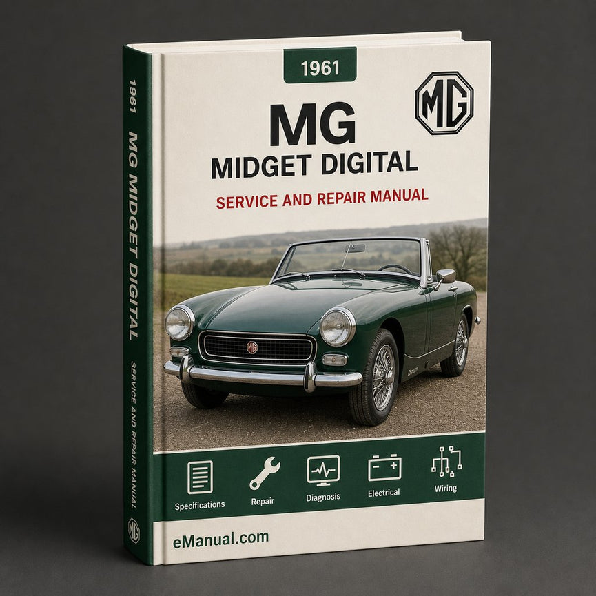 MG MIDGET Digital Workshop Repair Manual 1961-1979