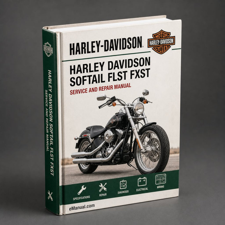 Harley Davidson Softail FLST FXST Motorcycle Complete Workshop Service Repair Manual 2004